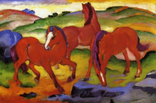 Cavalos vermelhos – Franz Marc Franz Marc Master Apollon