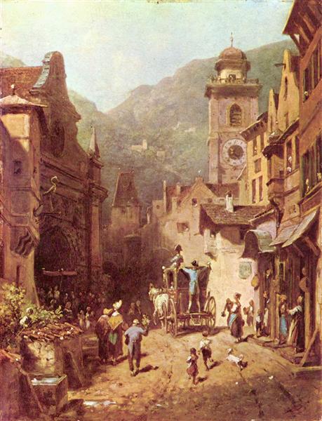 A visita do pai, 1870 – Carl Spitzweg Carl Spitzweg Master Apollon