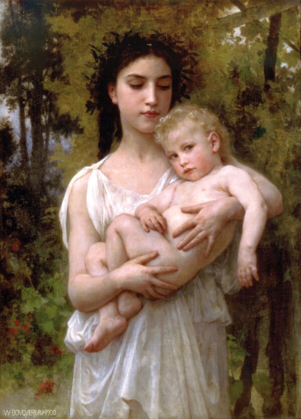 O jovem irmão de William Bouguereau William Bouguereau Master Apollon