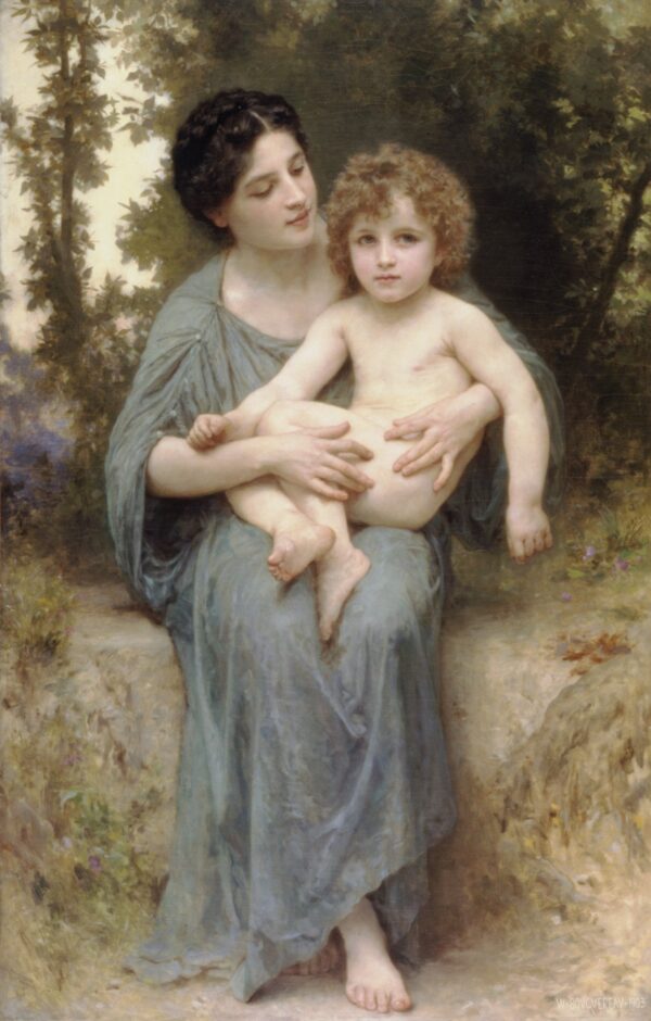 O jovem irmão – William Bouguereau William Bouguereau Master Apollon