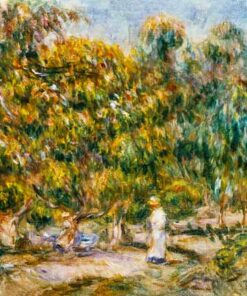 A mulher de branco no jardim das Colettes – Pierre-Auguste Renoir Pierre-Auguste Renoir Master Apollon