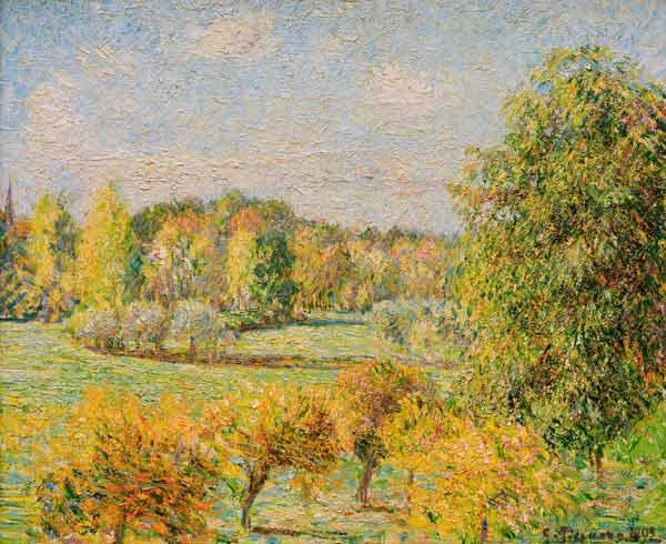 O outono em Eragny – Camille Pissarro Camille Pissarro Master Apollon