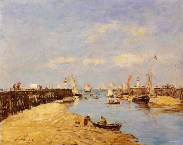 Trouville, o molhe e o porto – Eugène Boudin Eugène Boudin Master Apollon