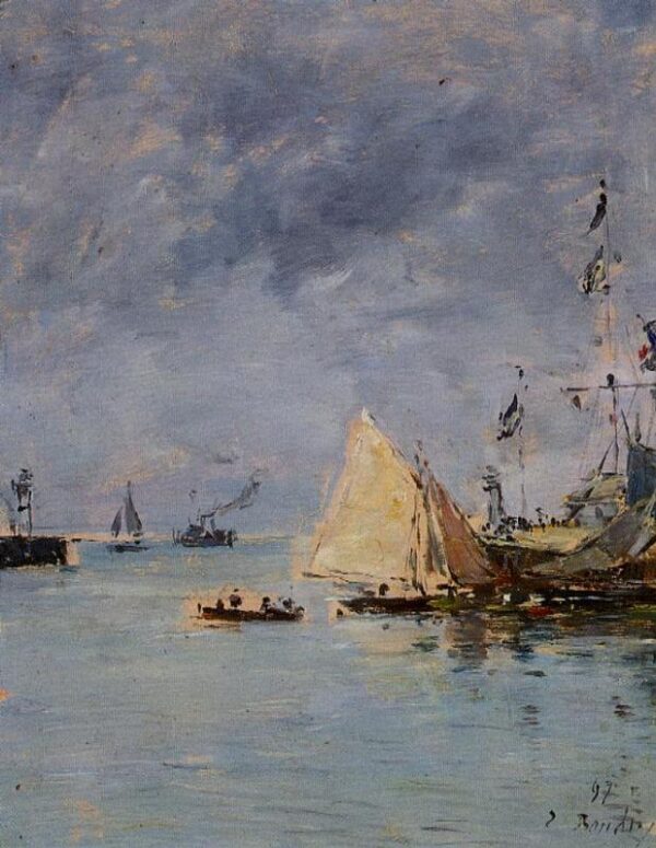 Trouville. A maré alta dos Jettys – Eugène Boudin Eugène Boudin Master Apollon