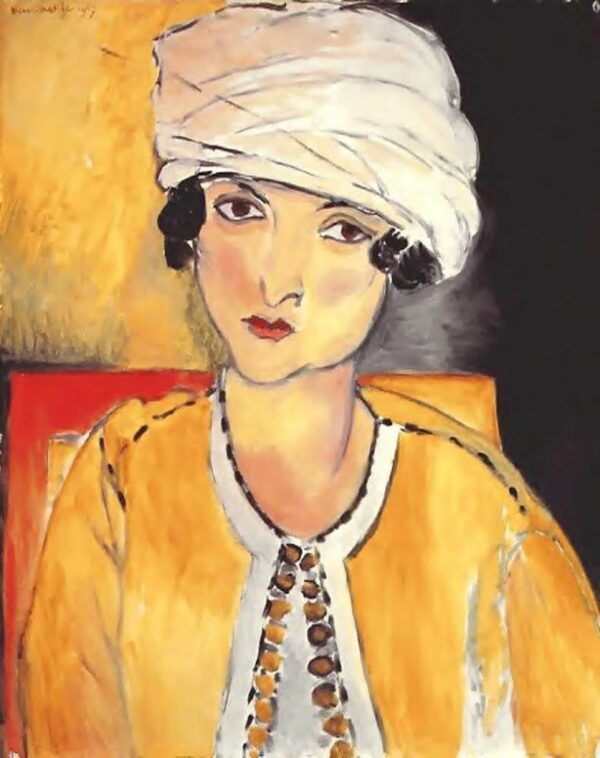 Laurette com turbante Vestido amarelo – Matisse Henri Matisse Master Apollon