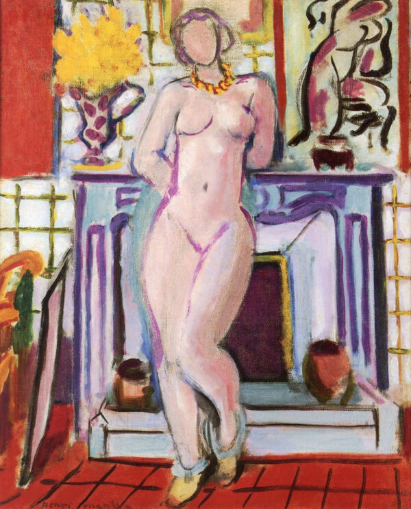 Nu à la cheminée – Matisse: Nu junto à lareira – Matisse Henri Matisse Master Apollon