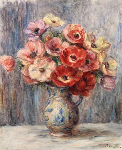 Balde de flores na jarra de cerâmica – Pierre-Auguste Renoir Pierre-Auguste Renoir Master Apollon 2
