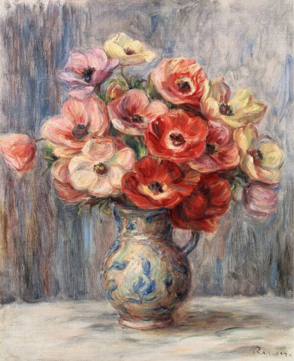 Balde de flores na jarra de cerâmica – Pierre-Auguste Renoir Pierre-Auguste Renoir Master Apollon