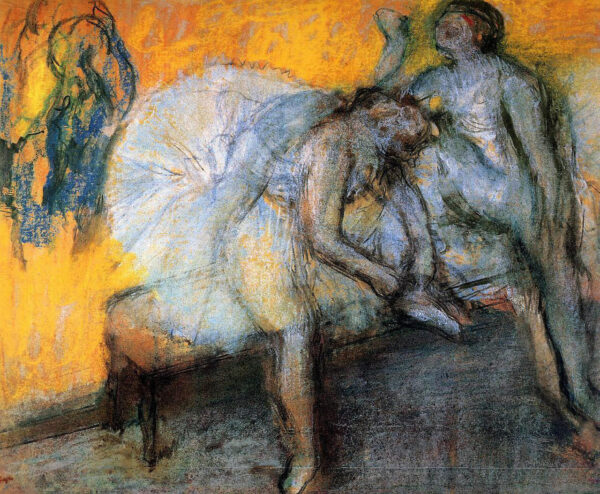 Dois dançarinos se relaxando – Edgar Degas Edgar Degas Master Apollon