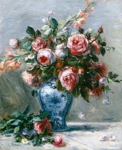 Vaso de rosas – Pierre-Auguste Renoir Pierre-Auguste Renoir Master Apollon