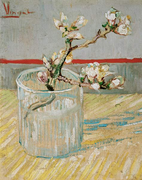 Ramo de amendoeira em flor em um copo – Van Gogh Vincent Van Gogh Master Apollon