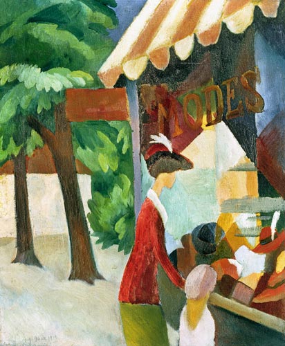 Diante da loja de chapéus – August Macke August Macke Master Apollon