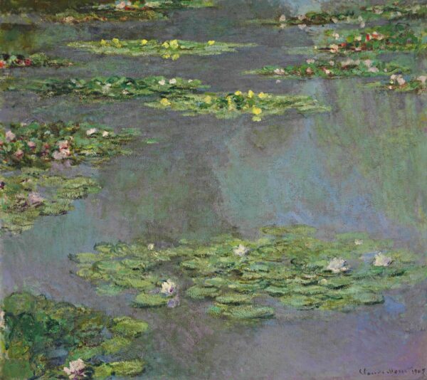 Ninféias 1905 – Claude Monet “Os Nenúfares” de Claude Monet Master Apollon