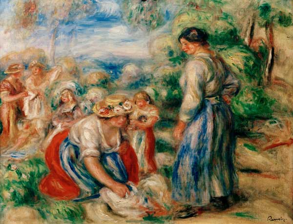 Blanchisseuses – Pierre-Auguste Renoir Pierre-Auguste Renoir Master Apollon