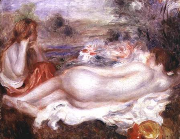 Banho de sol e uma jovem se penteando – Pierre-Auguste Renoir Pierre-Auguste Renoir Master Apollon