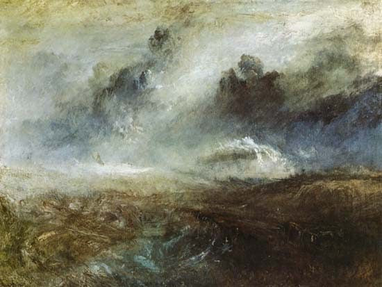 O mar agitado com o naufrágio – William Turner William Turner Master Apollon