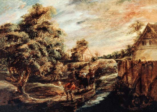 Paisagem arborizada ao pôr do sol – Peter Paul Rubens Peter Paul Rubens Master Apollon