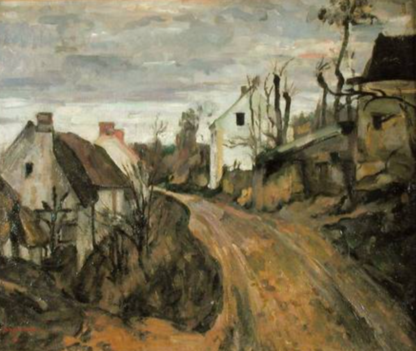 A estrada da aldeia, Auvers – Paul Cézanne Paul Cézanne Master Apollon