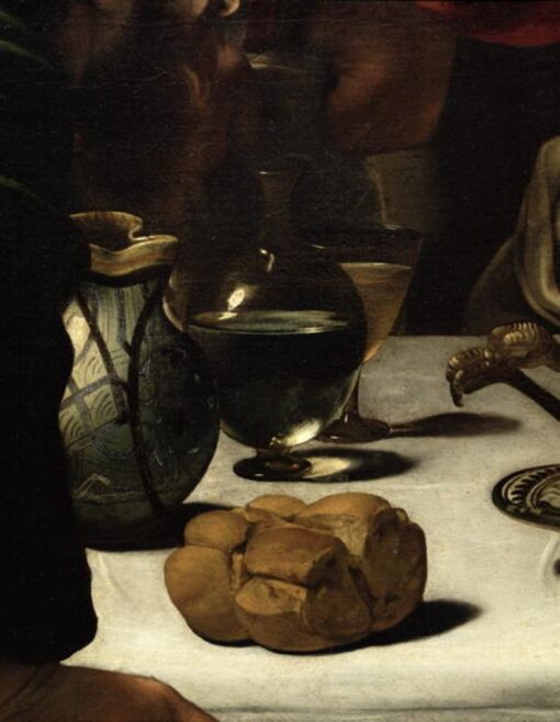 A Ceia em Emaús, 1601 de Caravaggio Caravaggio Master Apollon