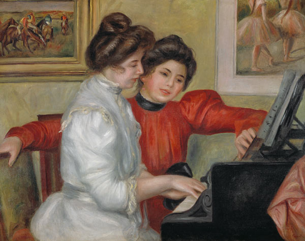 Yvonne e Christine Lerolle ao piano – Pierre-Auguste Renoir Pierre-Auguste Renoir Master Apollon