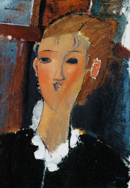 Jovem mulher em um pequeno ruff – Amedeo Modigliani Amedeo Modigliani Master Apollon