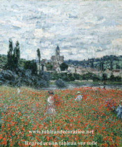 Campo de papoulas perto de Vétheuil – Pintura de Monet Claude Monet Master Apollon