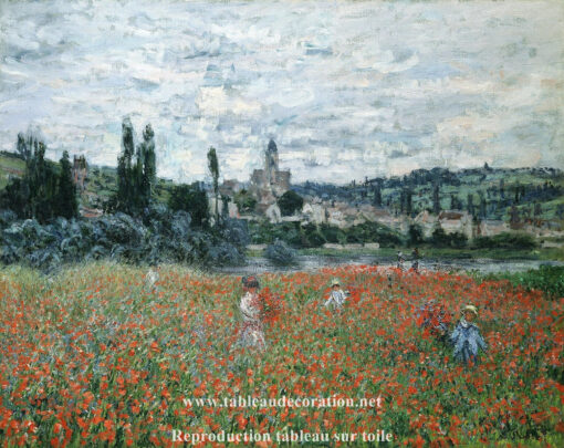 Campo de papoulas perto de Vétheuil – Pintura de Monet Claude Monet Master Apollon
