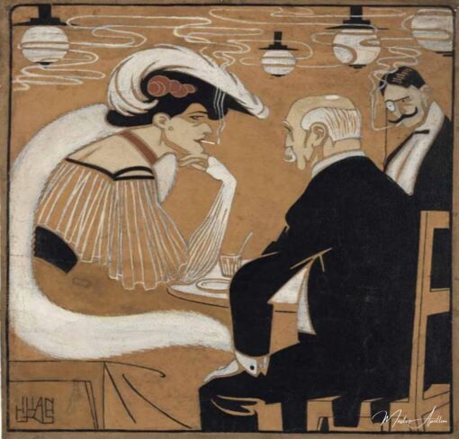 1º de maio no Kursall, 1907 – Juan Gris Juan Gris Master Apollon