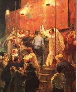 Acrobatas (Festival na periferia parisiense) – Viktor Vasnetsov Viktor Vasnetsov Master Apollon