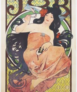 Cartaz publicitário para o “Emprego” de papel de seda – Mucha Alphonse Mucha Master Apollon