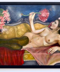 Apreciação de uma Flor | 120 x 80 cm Pintura Original à Venda Master Apollon