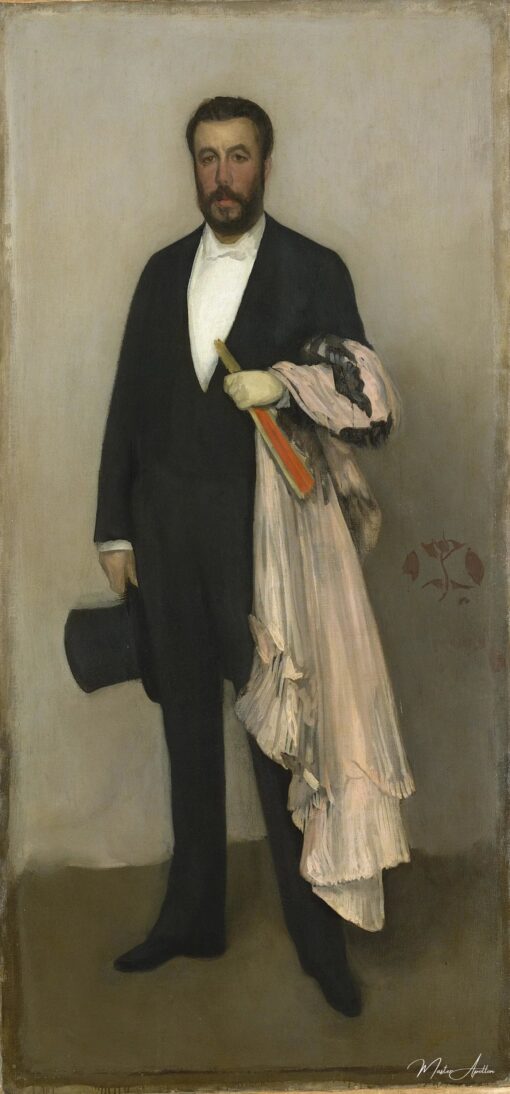 Arranjo em cor de pele e preto: Retrato de Théodore Duret – James Abbott McNeill Whistler James Abbott McNeill Whistler Master Apollon 2