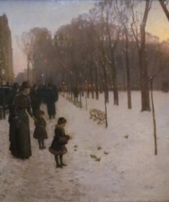 Ao Crepúsculo (Boston Common ao Crepúsculo) – Childe Hassam Childe Hassam Master Apollon
