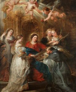 Altar de Ildefonso, imagem central: Maria aparece a São Ildefonso – Peter Paul Rubens Peter Paul Rubens Master Apollon