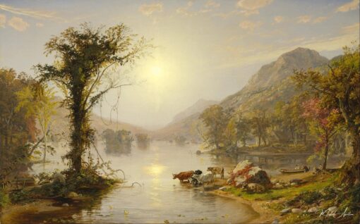 Outono no Lago Greenwood – Jasper Francis Cropsey Jasper Francis Cropsey Master Apollon