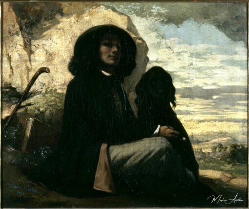 Autorretrato com cão negro – Gustave Courbet Gustave Courbet Master Apollon