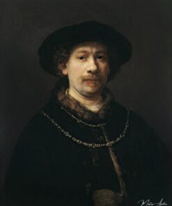 Autorretrato com boina e duas correntes de ouro – Rembrandt van Rijn Rembrandt van Rijn Master Apollon