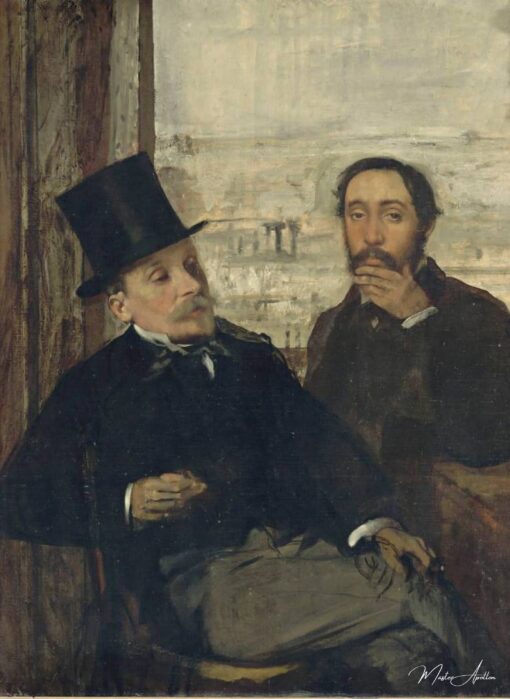 Autorretrato com Evariste de Valernes (1816-96) – Edgar Degas Edgar Degas Master Apollon 2
