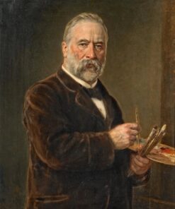 Autorretrato com paleta de pintor – Ludwig Knaus Ludwig Knaus Master Apollon