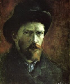 Autorretrato com um chapéu de feltro escuro – Van Gogh Autoportraits de Vincent van Gogh Master Apollon