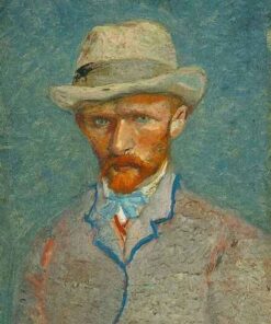 Autorretrato com um chapéu de palha cinza – Van Gogh Autoportraits de Vincent van Gogh Master Apollon