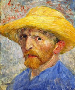 Autorretrato com um chapéu de palha – Van Gogh Autoportraits de Vincent van Gogh Master Apollon