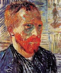 Autorretrato com uma estampa japonesa – Van Gogh Autoportraits de Vincent van Gogh Master Apollon