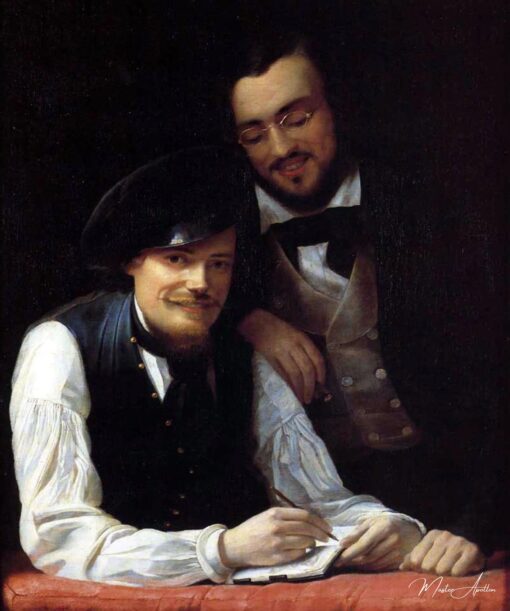 Autorretrato do artista com seu irmão, Hermann, 1840 – Franz Xaver Winterhalter Franz Xaver Winterhalter Master Apollon