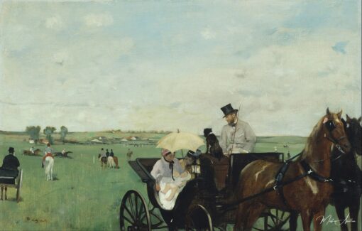 Aux courses en province – Edgar Degas: Nas corridas na província – Edgar Degas Edgar Degas Master Apollon 2