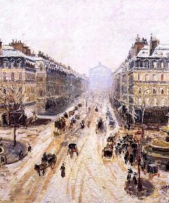 Avenida da Ópera – Efeito da Neve – Camille Pissarro Camille Pissarro Master Apollon
