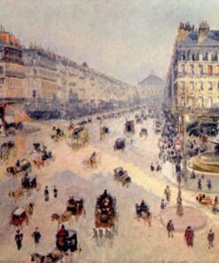Avenida da Ópera, sol, matinê de inverno – Camille Pissarro Camille Pissarro Master Apollon