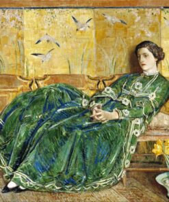 Avril: (A roupa verde) – Childe Hassam Childe Hassam Master Apollon