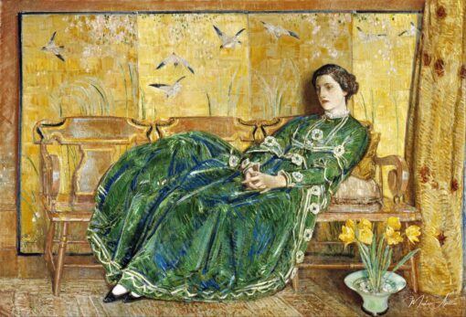 Avril: (A roupa verde) – Childe Hassam Childe Hassam Master Apollon 2