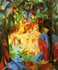 Banhistas com a cidade ao fundo – August Macke August Macke Master Apollon